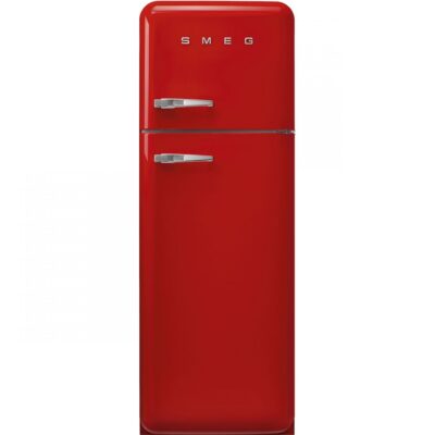 Frigorífico Dos Puertas – Smeg FAB30RRD5, 1.72 metros, Derecha, Eficiencia D, Rojo