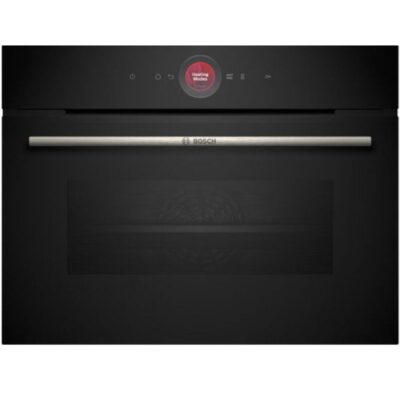 Horno 45 cm – BOSCH CBG7741B1, Cristal Negro, Pirolítico, Home Connect