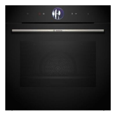 Horno Home Connect – BOSCH HSG7361B1, Vapor, Cristal Negro