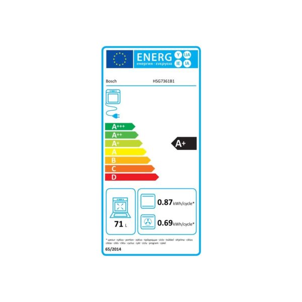Horno Home Connect - BOSCH HSG7361B1, Vapor, Cristal Negro – Image 2