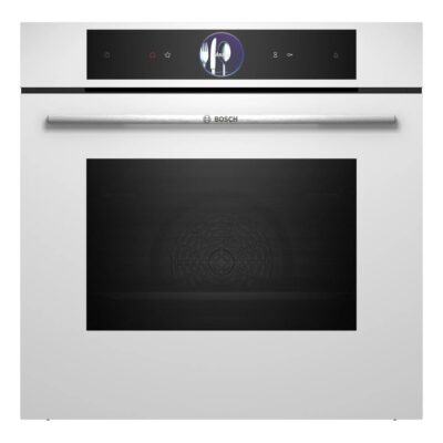 Horno Home Connect – BOSCH HSG7361W1 Vapor, Cristal Blanco