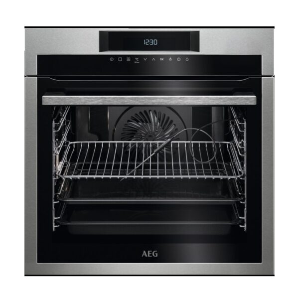 Horno Multifunción - AEG BPE642120M, 60 cm, Sonda Térmica, Pirolisis, Inox