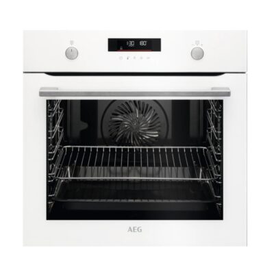 Horno Multifunción – AEG BPS535160W, 60 cm, Pirólisis, Cristal Blanco