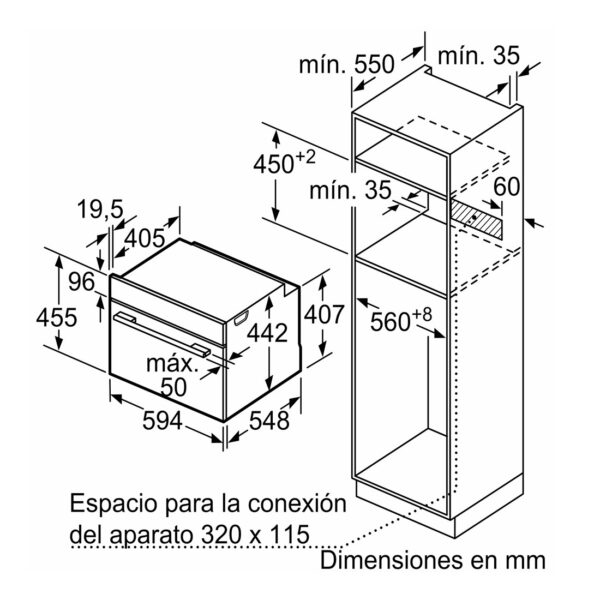 Horno Multifunción - Balay 3CB5878B6, 45 cm, Pirólisis, Blanco – Image 4