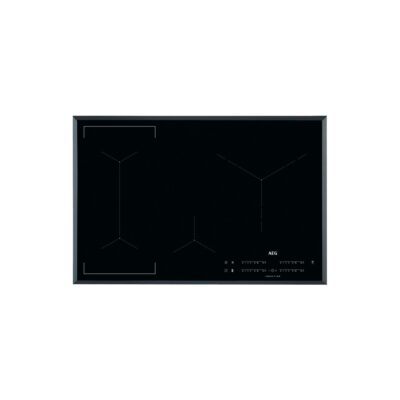 Placa Inducción – AEG IKE84445FB, 4 Zonas, 80 cm, Negro, Biselado, Hob2Hood