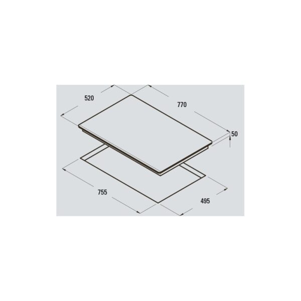 Placa Inducción - Cata GIGA 750 Bisel, 6 zonas – Image 3