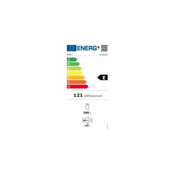Conservador Libre Instalación - Smeg FS18EV3HX, No Frost, 186 cm altura, acero inoxidable – Image 2
