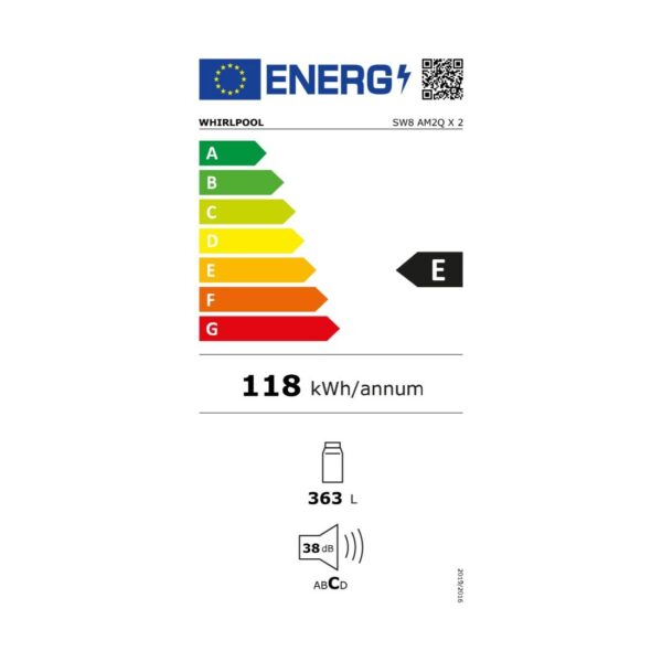 Conservador Libre Instalación - Whirlpool SW8 AM2Q X 2, 363 litros, Inox – Image 2