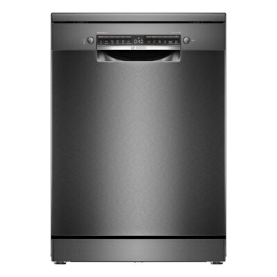 Lavavajillas Libre Instalación – BOSCH SMS4EMC06E, Acero Negro, Tercera Bandeja