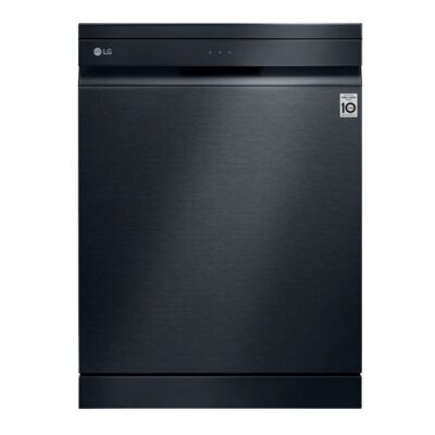 Lavavajillas Libre Instalación – LG DF455HMS , 14 servicios, 41 dB, 60 cm, 3ªBandeja, Vapor, Negro Mate