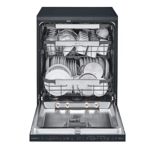 Lavavajillas Libre Instalación - LG DF455HMS , 14 servicios, 41 dB, 60 cm, 3ªBandeja, Vapor, Negro Mate – Image 13
