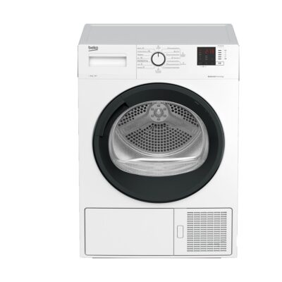Secadora Condensación – Beko DHS 8413 GA1, Bomba de Calor, 8 Kg, Blanco
