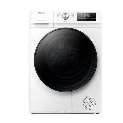 Secadora Condensación – Hisense DHQA902U, Bomba de Calor, 9 Kg, Blanco