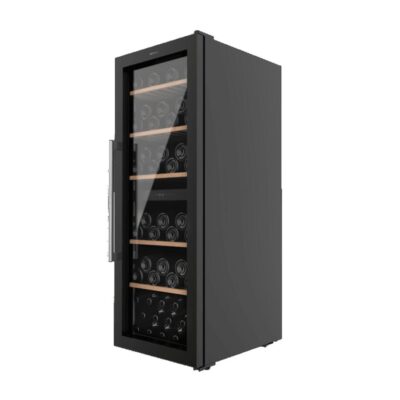 Vinoteca Libre Instalación – CECOTEC Bolero GrandSommelier Duo 77000, 77 Botellas, Negro
